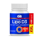 GS Vitamin Lipo D3 1000 IU XXL 60 + 20 kapslí