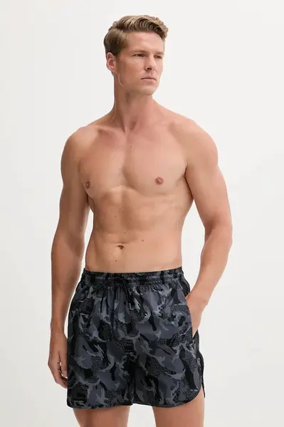 Plavkové šortky HUGO JOSE černá barva, 50545412