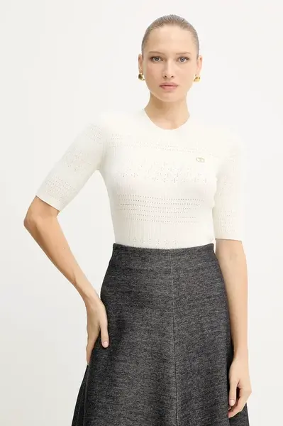 Tričko Twinset dámské, béžová barva, 252TP3240