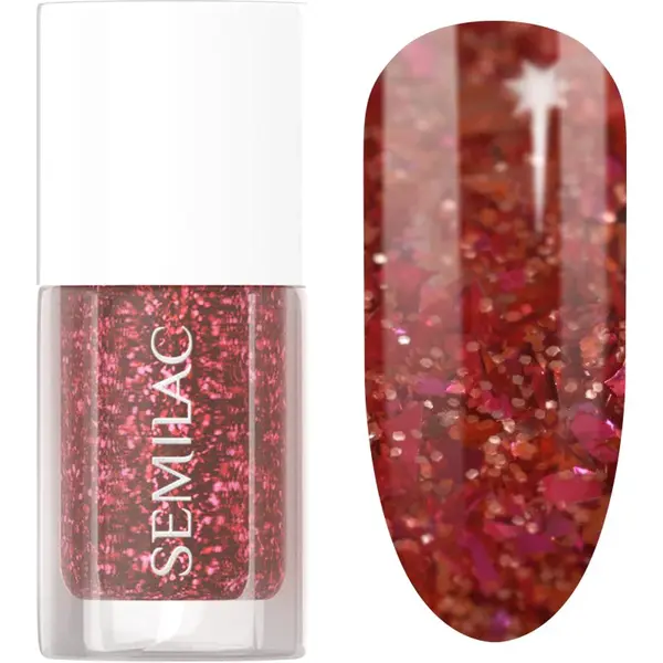 Semilac Glitter Nails třpytivý lak na nehty odstín 041 Cosmic Dust 7 ml