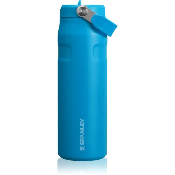 Stanley IceFlow™ Flip Straw Bottle fľaša na vodu z nehrdzavejúcej ocele s rúrkou Azure 710 ml