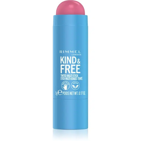 Rimmel Kind & Free multifunkčné líčidlo na oči, pery a tvár odtieň 003 Pink Heat 5 g