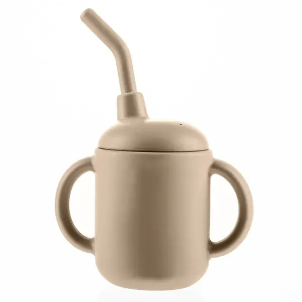 Zopa Silicone Mug hrnček 2 v 1 Sand Beige 1 ks