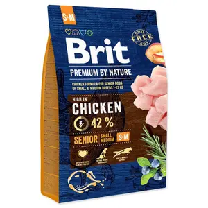 Brit Premium by Nature Senior S+M 3 kg | Granule pre psov