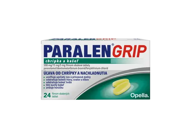 PARALEN Grip Chrípka a kašeľ 24 tabliet