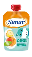 SUNAR Cool ovocná kapsička banán, marhuľa, jogurt 12m+ 110 g