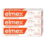 ELMEX Caries Protection zubná pasta proti zubnému kazu triopack 3 x 75 ml
