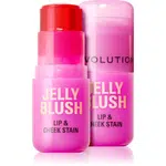 Makeup Revolution Jelly Blush lícenka v tyčinke na pery a líca odtieň Strawberry Pink 5.5 g