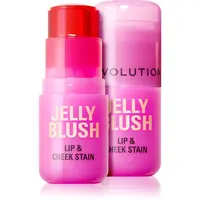 Revolution Jelly Blush lícenka v tyčinke na pery a líca odtieň Strawberry Pink 5.5 g