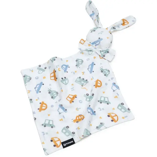 T-TOMI BIO Muslin Cuddle Cloth uspávačik Traffic 1 ks