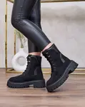 Resti Black women's Macnev lace-up boots