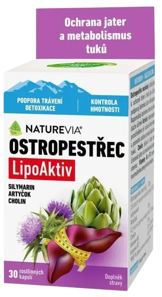 NATUREVIA Pestrec LipoAktiv 30 kapsúl