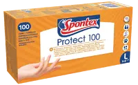 SPONTEX Jednorazové rukavice Protect L 100 ks
