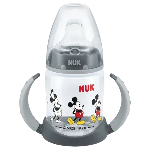 NUK Fľaša na učenie Mickey s kontrolou teploty 150 ml