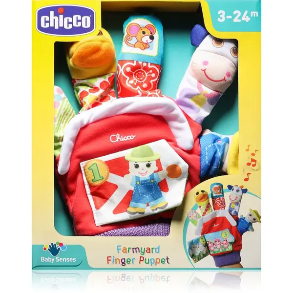 Chicco Finger Puppet 3m+ plyšová hračka 20 x 24 x 4 cm 1 ks