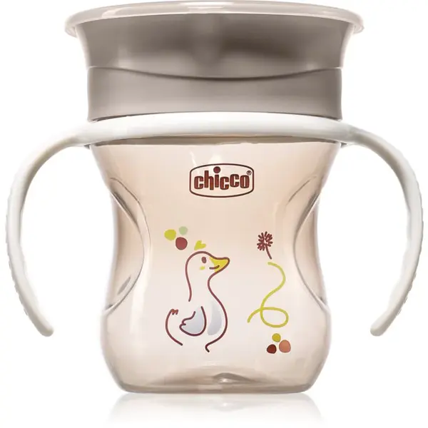 Chicco 360 Perfect X 12m+ tréningový hrnček s držadlami Grey 200 ml