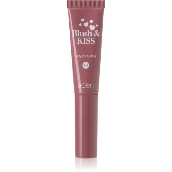 Aden Cosmetics Blush & Kiss multifunkčné líčidlo na pery a tvár 3v1 odtieň 01 Pink Petal 8 ml