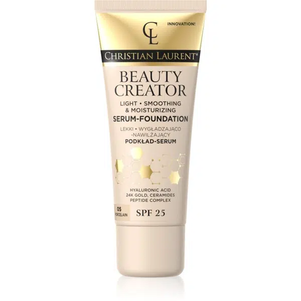 Christian Laurent Beauty Creator ľahký hydratačný make-up SPF 25 odtieň 05 Porcelain 30 ml
