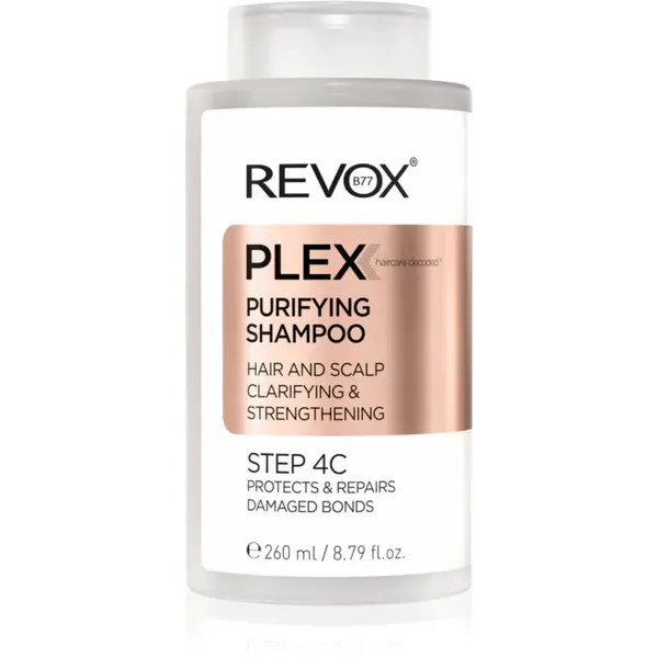 Revox B77 PLEX Purifying Shampoo. Step 4C čistiaci šampón na posilnenie poškodených vlasov 260 ml