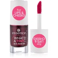 essence WHAT A TINT! tekutá lícenka a lesk na pery odtieň 01 Kiss From A Rose 4.9 ml