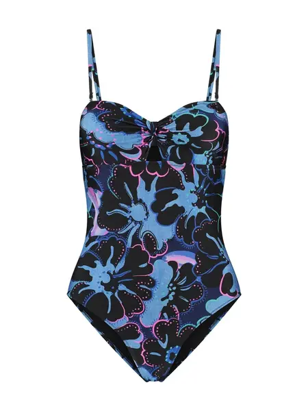 Shiwi Jednodielne plavky 'Zia'  námornícka modrá / azúrová / ružová / čierna