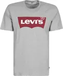 LEVI'S ® Tričko 'Graphic Set-In Neck Tee'  sivá melírovaná / čerešňová / biela