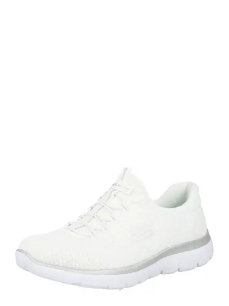 SKECHERS Slip-on obuv 'Summits'  striebornosivá / biela