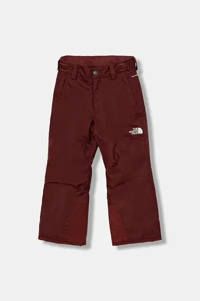 Dětské lyžařské kalhoty The North Face B FREEDOM INSULATED PANT vínová barva, NF0A88TY0VO1