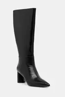 Kožené kozačky BOSS Gracey