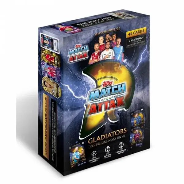 2025-2026 Topps Match Attax Mega Tin 1 - modrá