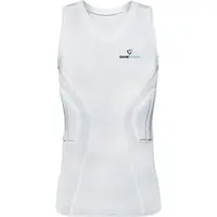 GAMEPATCH PADDED SHIRT PRO Kompresné unisex tričko, biela, veľkosť