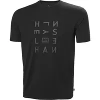 Helly Hansen SKOG GRAPHIC Pánske tričko, čierna, veľkosť