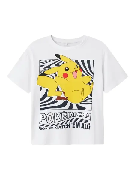 NAME IT Tričko 'NKMJamish Pokemon'  žltá / červená / čierna / biela