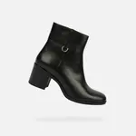 Black Geox New Asheel Women's Ankle Boots - Ladies