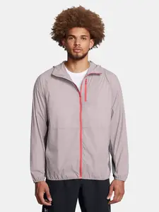 Pánská bunda Under Armour LAUNCH LIGHTWEIGHT JKT-GRY - Pánské