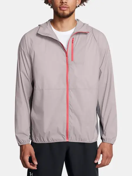 Pánská bunda Under Armour LAUNCH LIGHTWEIGHT JKT-GRY - Pánské