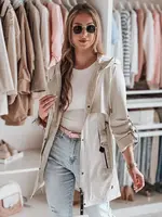 Kurtka damska parka przejściowa MODOVIA biała Dstreet