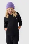 Dívčí Nepochybná Mikina S Kapucí Hladká Černá 4F 4FJWMM00TSW