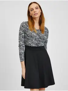 Orsay Bílo-černé dámské vzorované šaty - Dámské