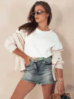 Spodenki damskie jeansowe FASHIONFIT niebieskie Dstreet