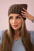 Kesi Fleecová čepice Paulina K227 mocca