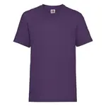 Purple Fruit of the Loom Cotton T-shirt