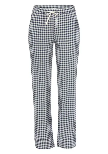 s.Oliver Pyžamové nohavice  námornícka modrá / šedobiela