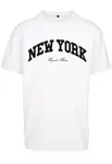 MT Upscale Tričko 'New York'  čierna / biela
