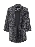 PIECES Blejzer 'PCBosella'  tmavosivá / čierna