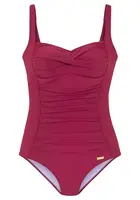 LASCANA Jednodielne plavky  čerešňová