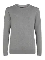 TOMMY HILFIGER Sveter 'ESSENTIAL'  sivá