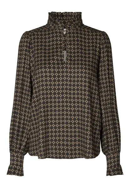 Dea Kudibal Blúzka 'Merledea'  béžová / hnedá / čierna