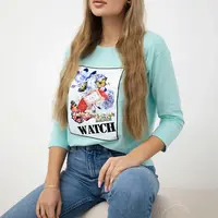 Halenka s grafikou 3D Watch mint