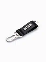 Ombre Men's key ring with snap hook - black